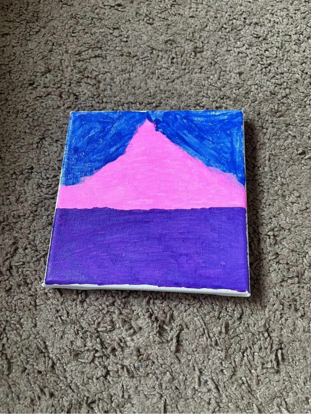 Pink and Purple Abstract Canvas Wall Art by